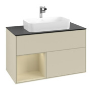 V&B Waschtischunterschrank Abdeckplatte bla m Finion 100x60,3cm, Rg l si G m Lac, si Gr m Lac