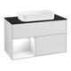 V&B Waschtischunterschrank Abdeckplatte bla m Finion 100x60,3cm, Rg li glo wh. Lac, wh. m Lac-1