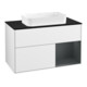 V&B Waschtischunterschrank Abdeckplatte bla m Finion 100x60,3cm, Rg r md b m Lac, glo wh. Lac-1