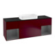 V&B Waschtischunterschrank Abdeckplatte bla m Finion 160x60cm, Reg Anthrac. m Lac, Peony Matt-1