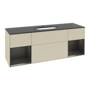 V&B Waschtischunterschrank Abdeckplatte bla m Finion 160x60cm, Reg bla m Lac, si Gr m Lacquer-3
