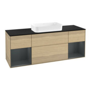 V&B Waschtischunterschrank Abdeckplatte bla m Finion 160x60cm, Reg md m lacquer, Oak Veneer