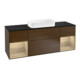 V&B Waschtischunterschrank Abdeckplatte bla m Finion 160x60cm, Reg Oak Veneer, Walnut veneer-1