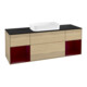 V&B Waschtischunterschrank Abdeckplatte bla m Finion 160x60cm, Reg Peo m lacquer, Oak Veneer-1