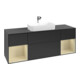V&B Waschtischunterschrank Abdeckplatte bla m Finion 160x60cm, Reg si Gr m Lac, bla m lacquer-1