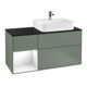 V&B Waschtischunterschrank Abdeckplatte Gl. bla m Finion 120cm, Reg li glo wh. Lac, Oli. m Lac-1