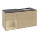 V&B Waschtischunterschrank Abdeckplatte Gl. bla m Finion 120cm, Reg li si Gr m Lac, Oak Veneer-3