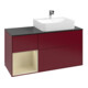 V&B Waschtischunterschrank Abdeckplatte Gl. bla m Finion 120cm, Reg li si Gr m Lac, Peony Matt-1