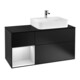 V&B Waschtischunterschrank Abdeckplatte Gl. bla m Finion 120cm, Reg li wh. m Lac, bla m lacquer-1