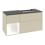 V&B Waschtischunterschrank Abdeckplatte Gl. bla m Finion 120cm, Reg li wh. m Lac, si Gr m Lacquer-4