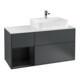 V&B Waschtischunterschrank Abdeckplatte Gl. wh. m Finion 120cm, Reg li bla m Lac, md bl. m Lac-1