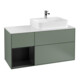 V&B Waschtischunterschrank Abdeckplatte Gl. wh. m Finion 120cm, Reg li bla m Lac, Oli. m Lacquer-1