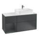 V&B Waschtischunterschrank Abdeckplatte Gl. wh. m Finion 120cm, Reg li md bl. m Lac, md bl. m Lac-1