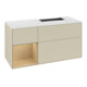 V&B Waschtischunterschrank Abdeckplatte Gl. wh. m Finion 120cm, Reg li Oa ven, si Gr Matt Lacquer-1
