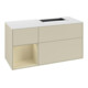 V&B Waschtischunterschrank Abdeckplatte Gl. wh. m Finion 120cm, Reg li si Gr m Lac, si Gr m Lac-1