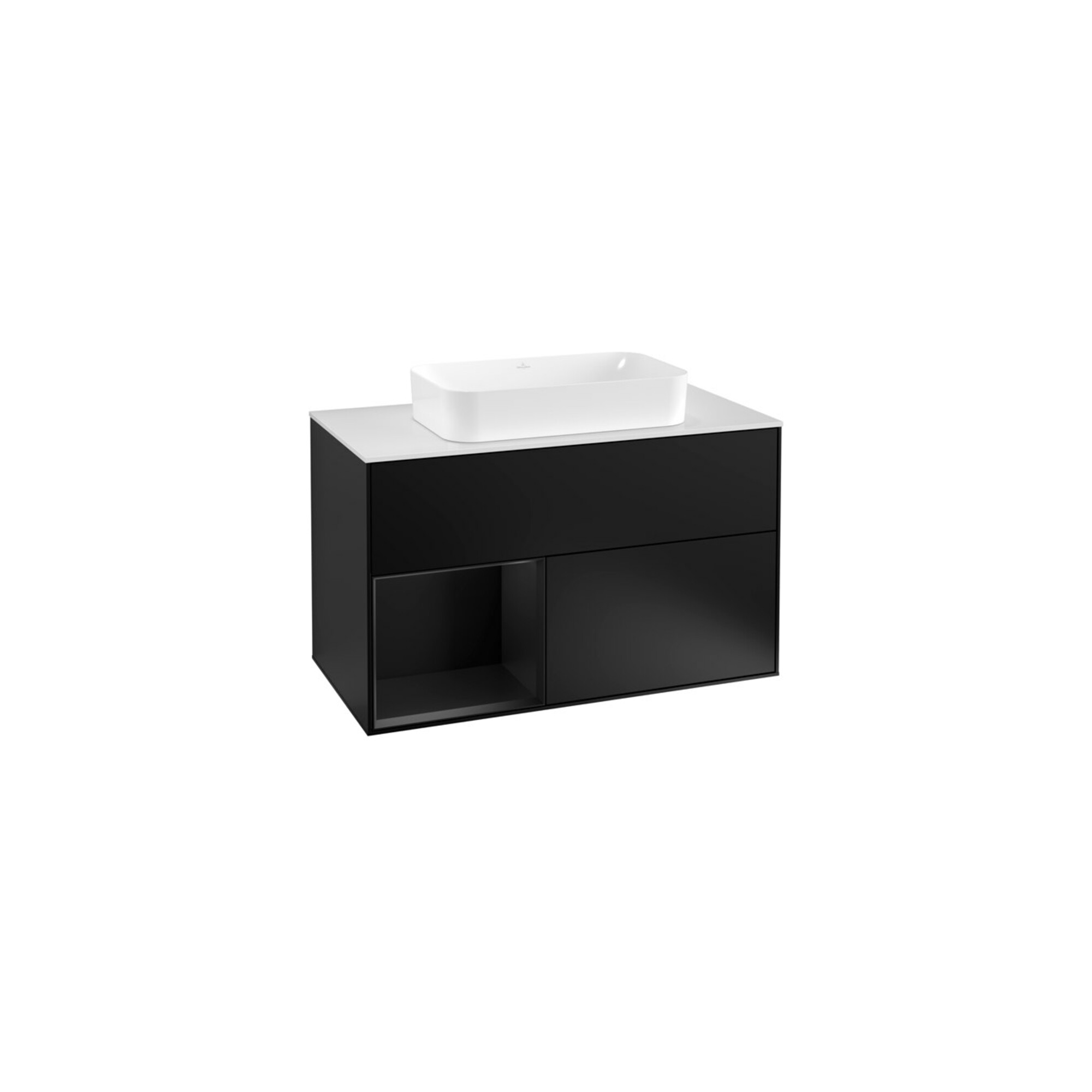 V&B Waschtischunterschrank Abdeckplatte wh. m Finion 100x60,3cm, Reg li bla m Lac, bla m Lac ; Villeroy & Boch