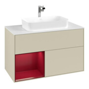 V&B Waschtischunterschrank Abdeckplatte wh. m Finion 100x60,3cm, Reg li Peo, si Gr m Lacquer-3