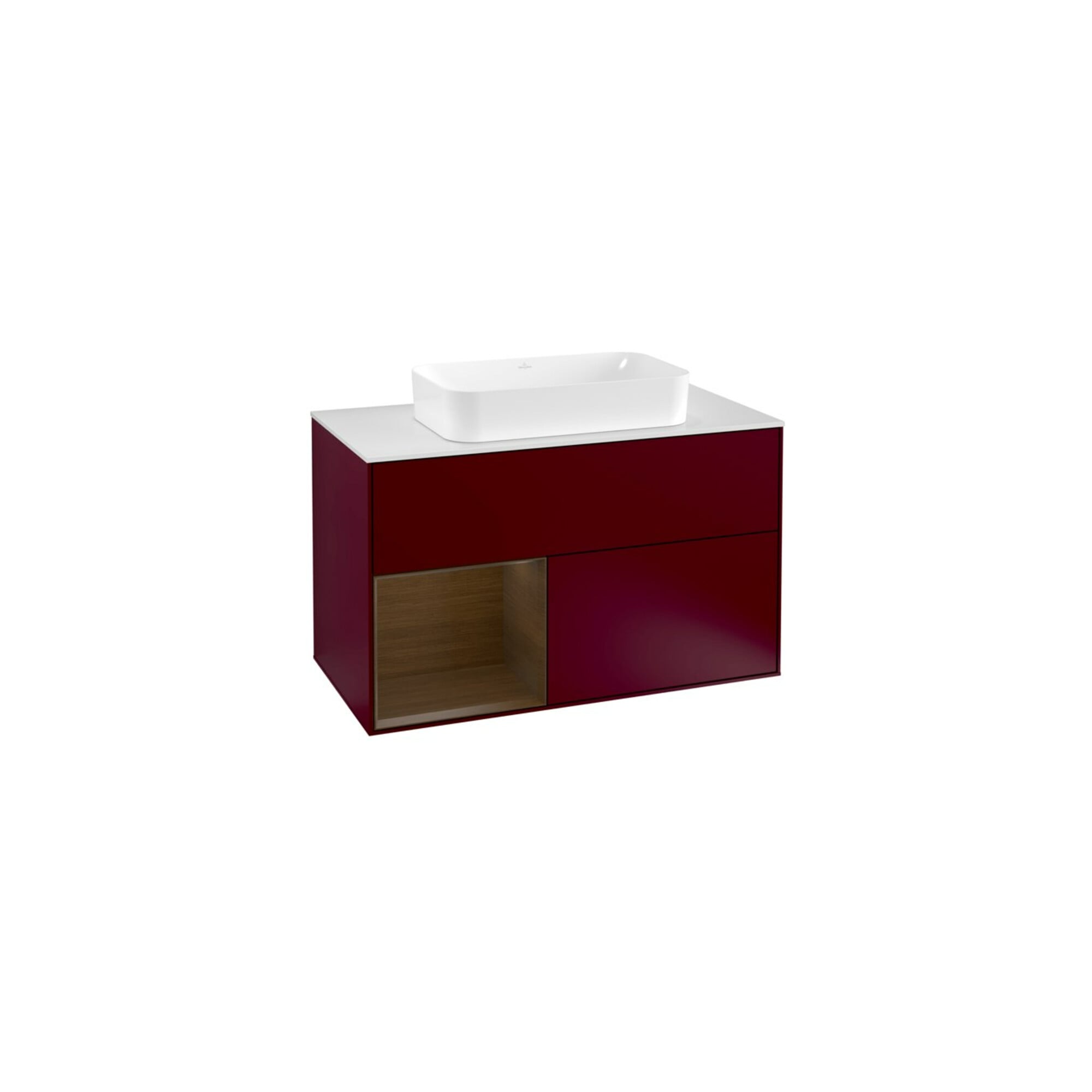 V&B Waschtischunterschrank Abdeckplatte wh. m Finion 100x60,3cm, Reg li wal ven, Peony Matt ; Villeroy & Boch