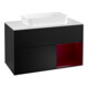 V&B Waschtischunterschrank Abdeckplatte wh. m Finion 100x60,3cm, Reg re Peo, bla matt lacquer-1
