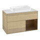 V&B Waschtischunterschrank Abdeckplatte wh. m Finion 100x60,3cm, Reg re wal ven, Oak Veneer-1