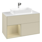 V&B Waschtischunterschrank Abdeckplatte wh. m Finion 100x60,3cm, Rg l si G m Lac, si Gr m Lac-4