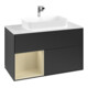 V&B Waschtischunterschrank Abdeckplatte wh. m Finion 100x60,3cm, Rg li si Gr m Lac, bla m Lac-1