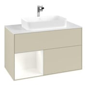 V&B Waschtischunterschrank Abdeckplatte wh. m Finion 100x60,3cm, Rg li wh. m Lac, si Gr m Lac-3