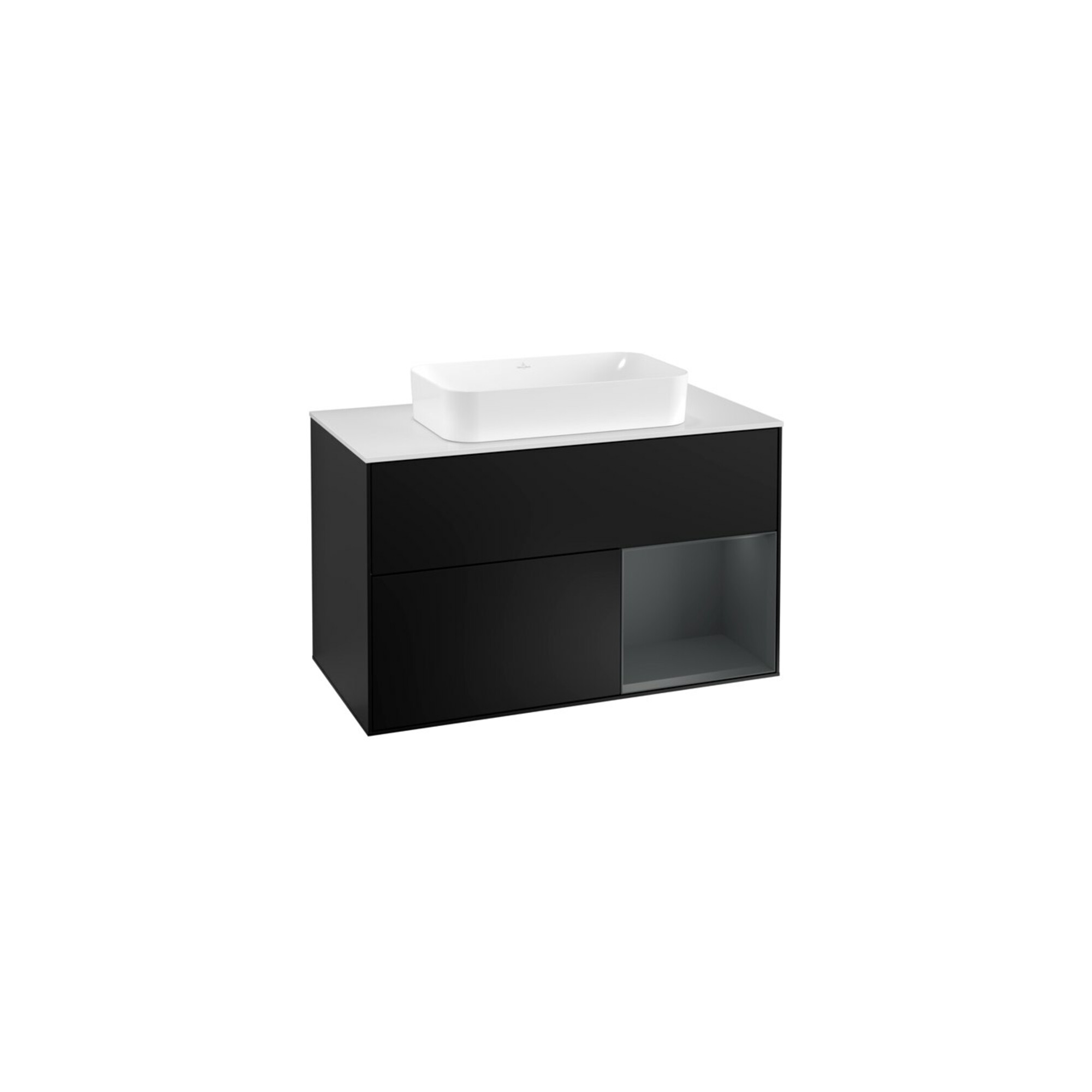 V&B Waschtischunterschrank Abdeckplatte wh. m Finion 100x60,3cm, Rg r md bl. m Lac, bla m Lac ; Villeroy & Boch