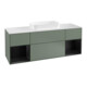 V&B Waschtischunterschrank Abdeckplatte wh. m Finion 160x60cm, Reg bla m Lac, Oli. m Lacquer-1