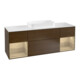 V&B Waschtischunterschrank Abdeckplatte wh. m Finion 160x60cm, Reg Oak Veneer, Walnut veneer-1