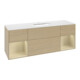 V&B Waschtischunterschrank Abdeckplatte wh. m Finion 160x60cm, Reg si Gr m Lac, Oak Veneer