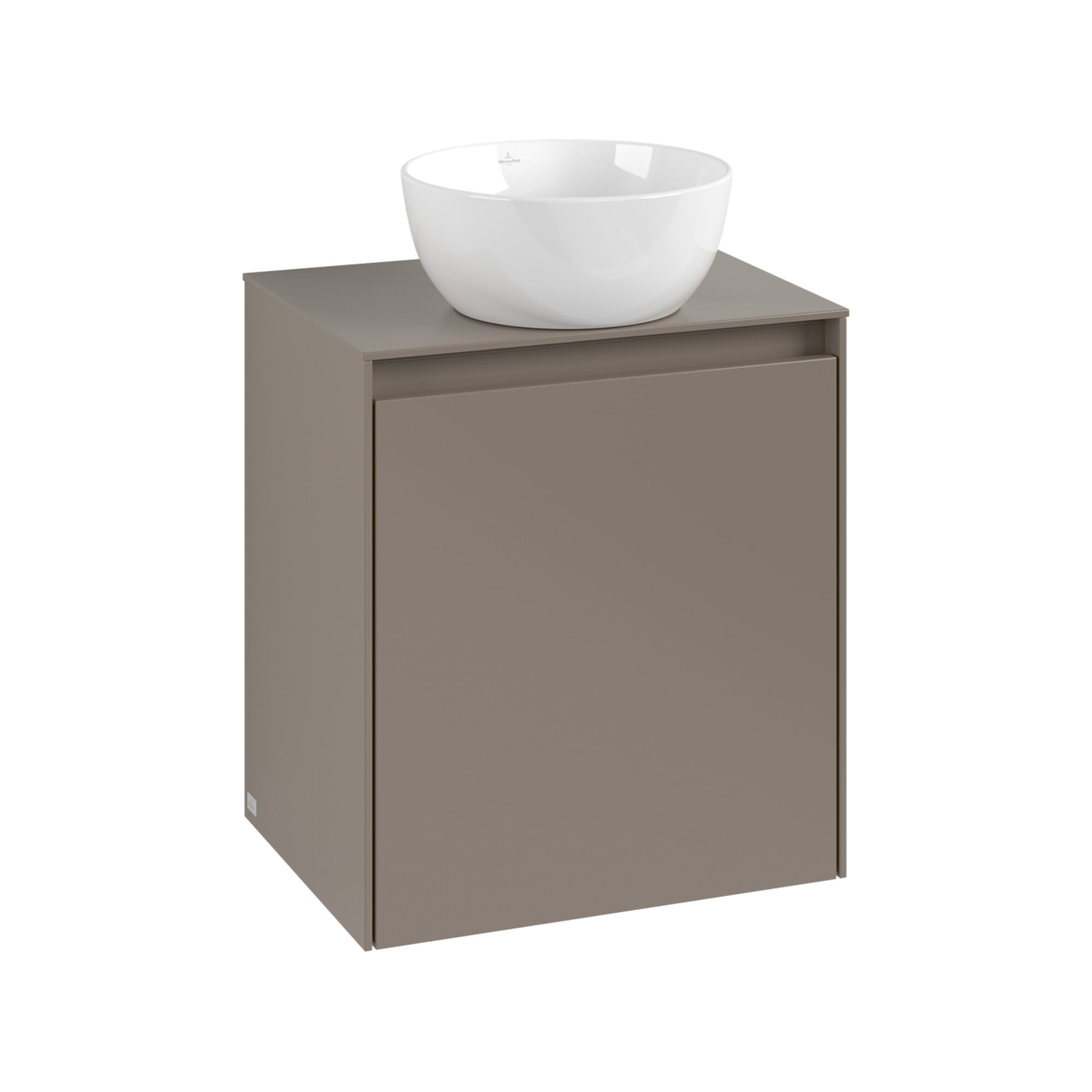V&B Waschtischunterschrank Anschl Scharn. li Collaro 50x54,8x38cm, WT mittig, soft green ; Villeroy & Boch