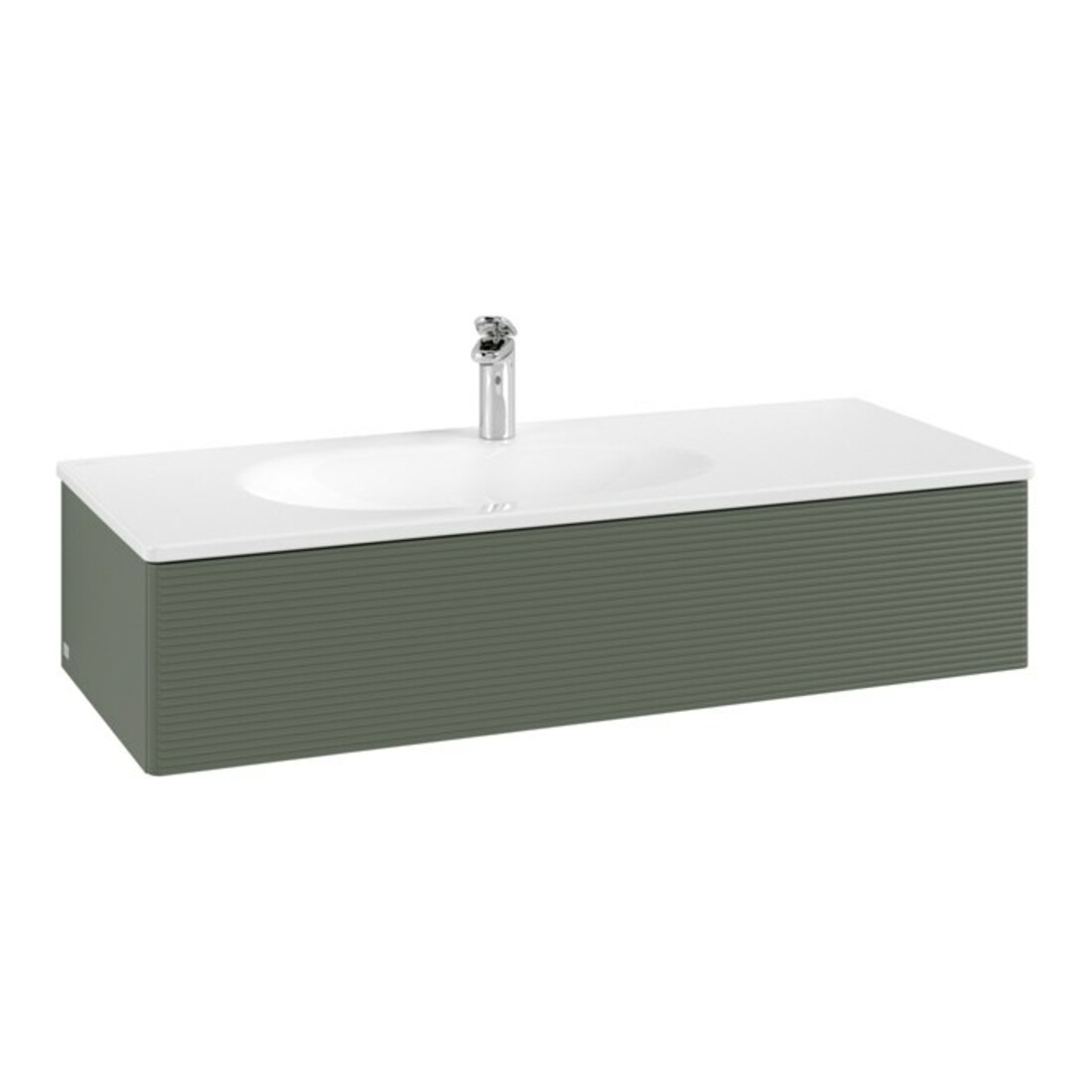 V&B Waschtischunterschrank Antao 118,8x25,6x49,3cm, m Fr., leaf gre. m La
