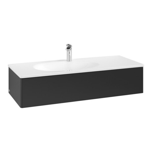 V&B Waschtischunterschrank Antao 118,8x25,6x49,3cm, o. Front, bla m Lac