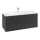 V&B Waschtischunterschrank Antao 118,8x50,4x49,3cm, m Front, bla m Lac-1