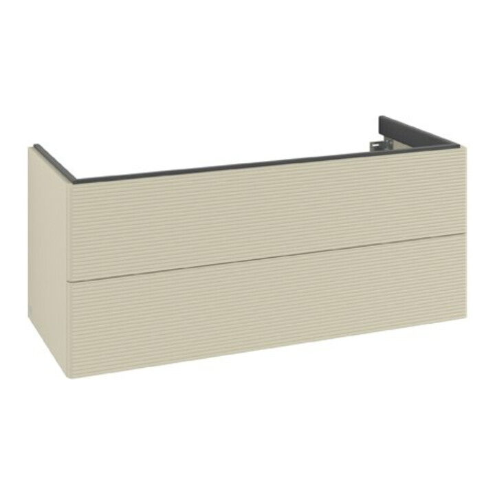 V&B Waschtischunterschrank Antao 118,8x50,4x49,3cm, m Front, si Gr m Lac