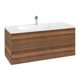 V&B Waschtischunterschrank Antao 118,8x50,4x49,3cm, o. Front, warm walnut