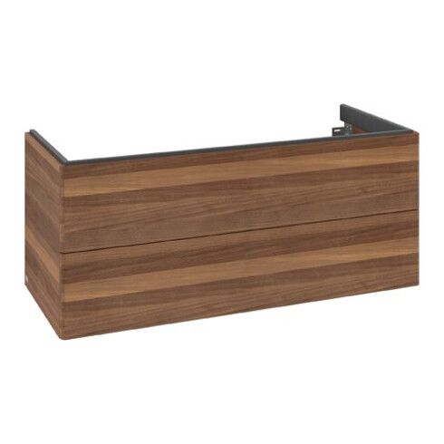 V&B Waschtischunterschrank Antao 118,8x50,4x49,3cm, o. Front, warm walnut