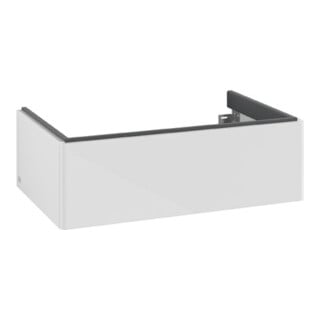 V&B Waschtischunterschrank Antao 78,8x25,6x49,6cm, o. Front, glo wh. Lac