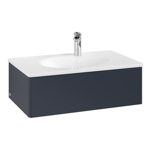 V&B Waschtischunterschrank Antao 78,8x25,6x49,6cm, o. Front, md bl. m Lac