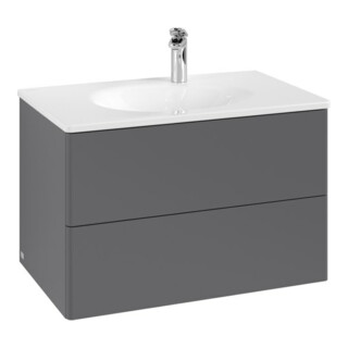 V&B Waschtischunterschrank Antao 78,8x50,4x49,6cm, o Fr., Anthrac. m Lac