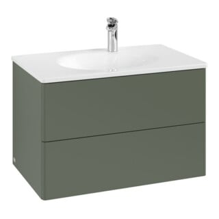 V&B Waschtischunterschrank Antao 78,8x50,4x49,6cm, o Fr., leaf gre. m Lac