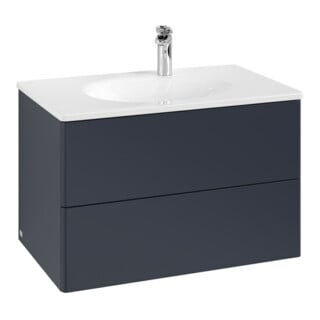 V&B Waschtischunterschrank Antao 78,8x50,4x49,6cm, o. Front, md bl. m Lac