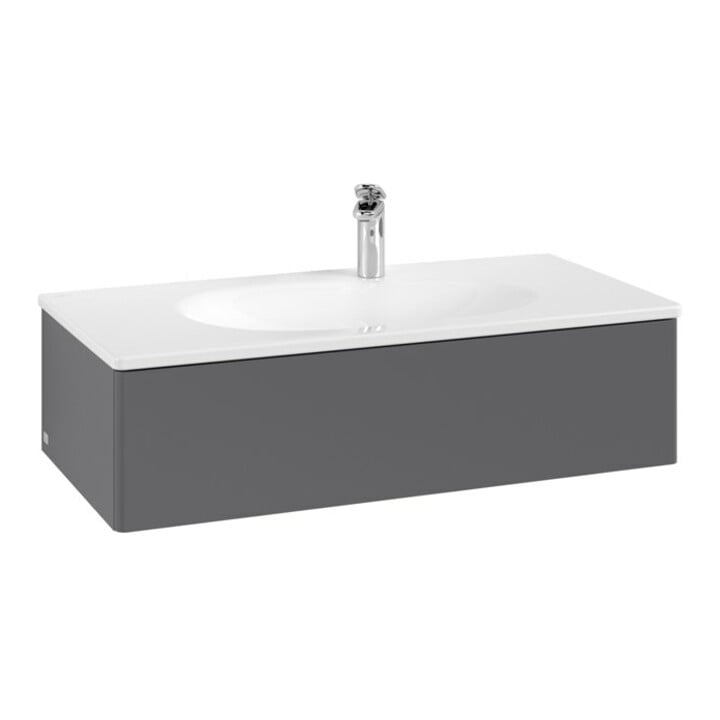 V&B Waschtischunterschrank Antao 98,8x25,6x49,3cm, o Fr., Anthrac. m Lac