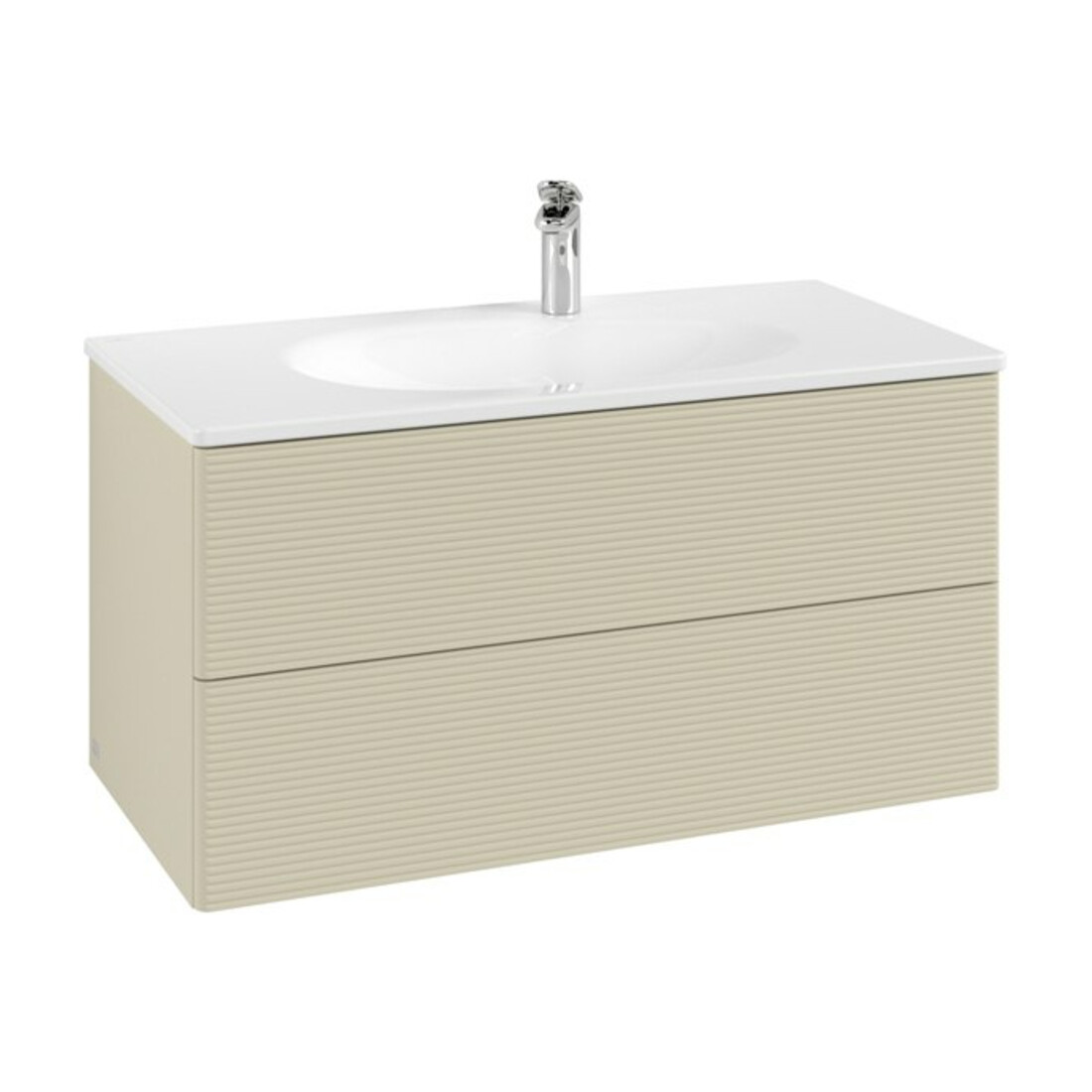 V&B Waschtischunterschrank Antao 98,8x50,4x49,6cm, m Front, si Gr m Lac