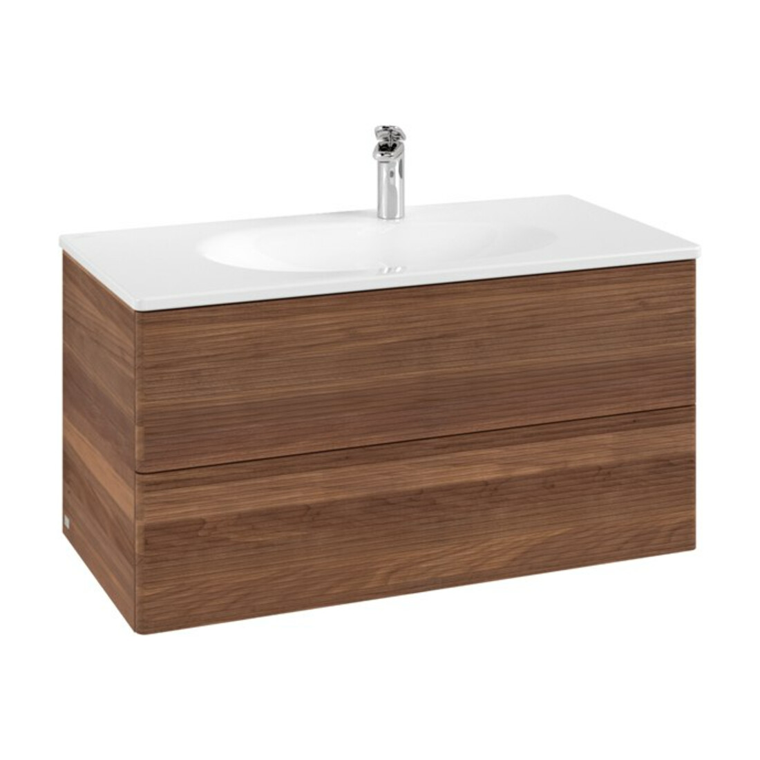 V&B Waschtischunterschrank Antao 98,8x50,4x49,6cm, m Front, warm walnut