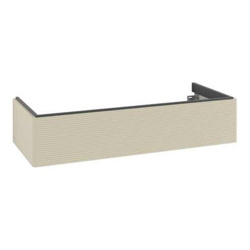 V&B Waschtischunterschrank Auszugbeleuchtung Antao 118,8x25,6x49,3cm, m Front, si Gr m Lac