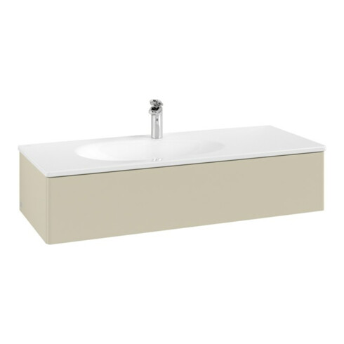 V&B Waschtischunterschrank Auszugbeleuchtung Antao 118,8x25,6x49,3cm, o. Front, si Gr m Lac