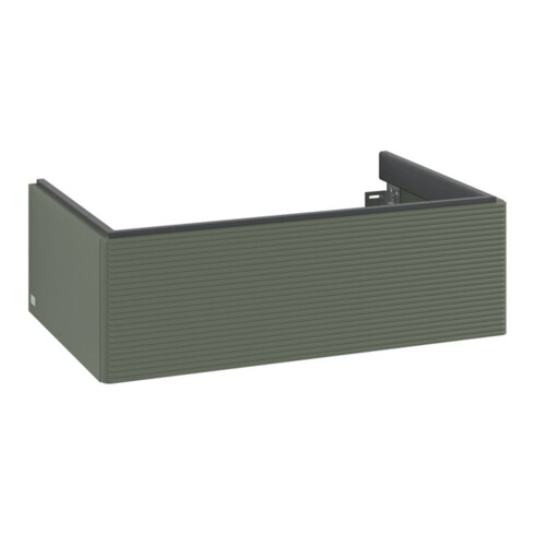 V&B Waschtischunterschrank Auszugbeleuchtung Antao 78,8x25,6x49,6cm, m Fr., leaf gre. m Lac