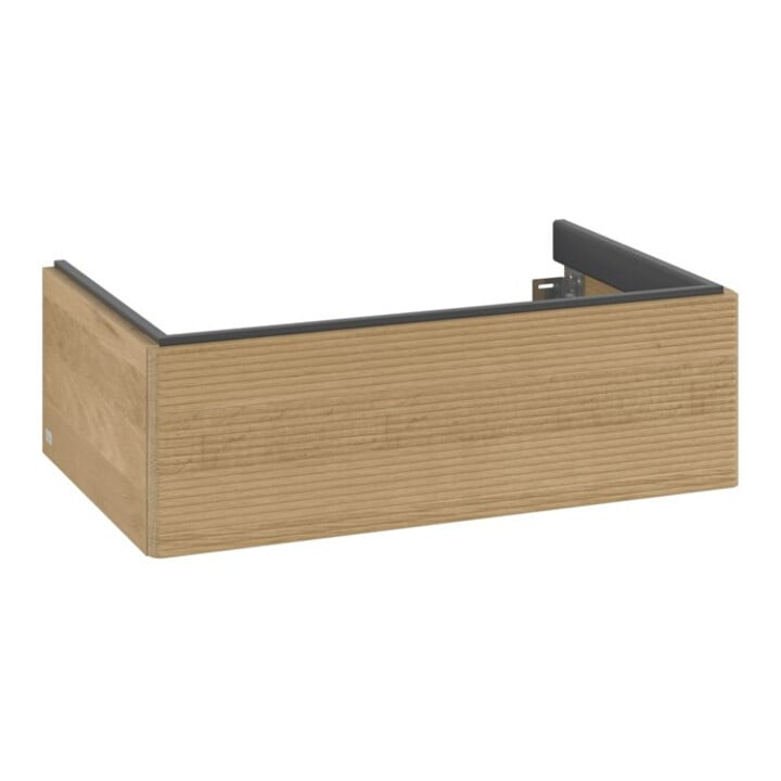V&B Waschtischunterschrank Auszugbeleuchtung Antao 78,8x25,6x49,6cm, m Front, honey oak